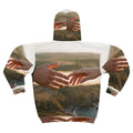 Unisex Zip Hoodie - The Infinite Touch | Ethereal Coastal......
