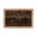 Crimson Abstract Art Wooden Cutting Board