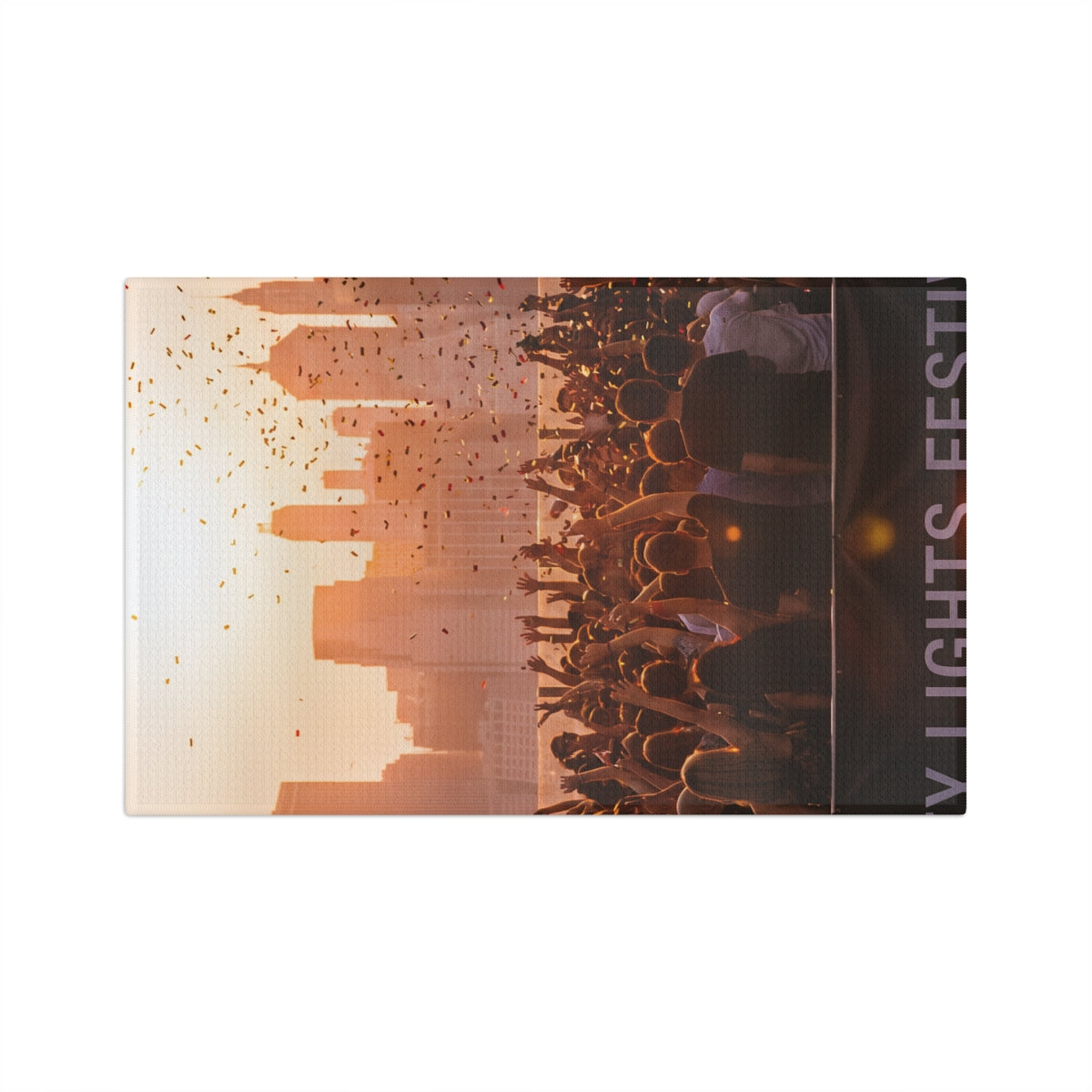 Microfiber Tea Towel - City Lights | Echovira Gallery