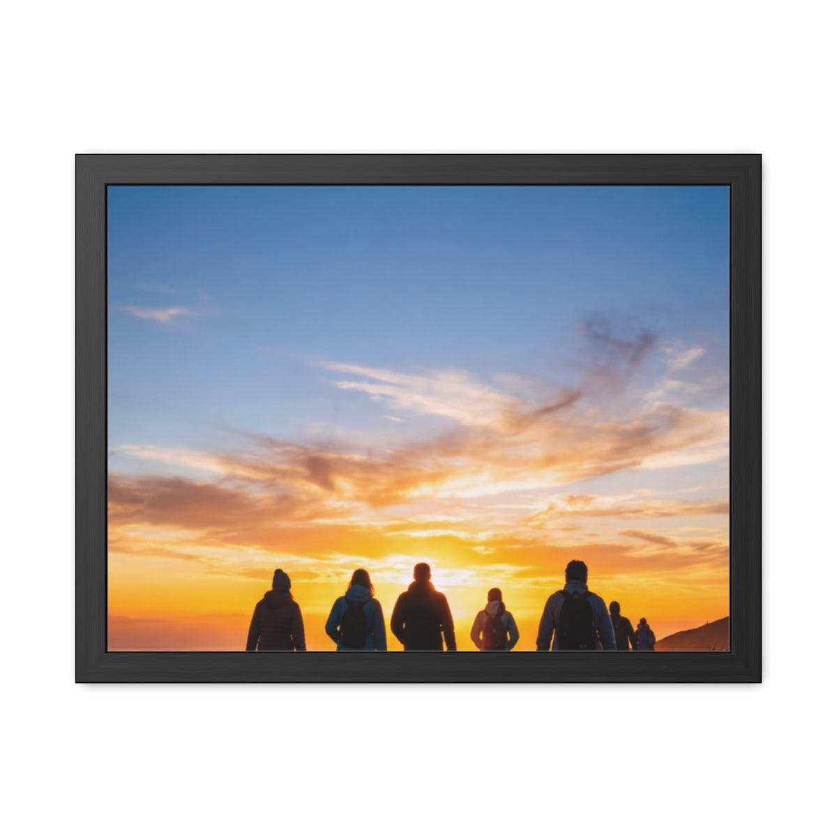 Framed Poster - Sunset Silhouette