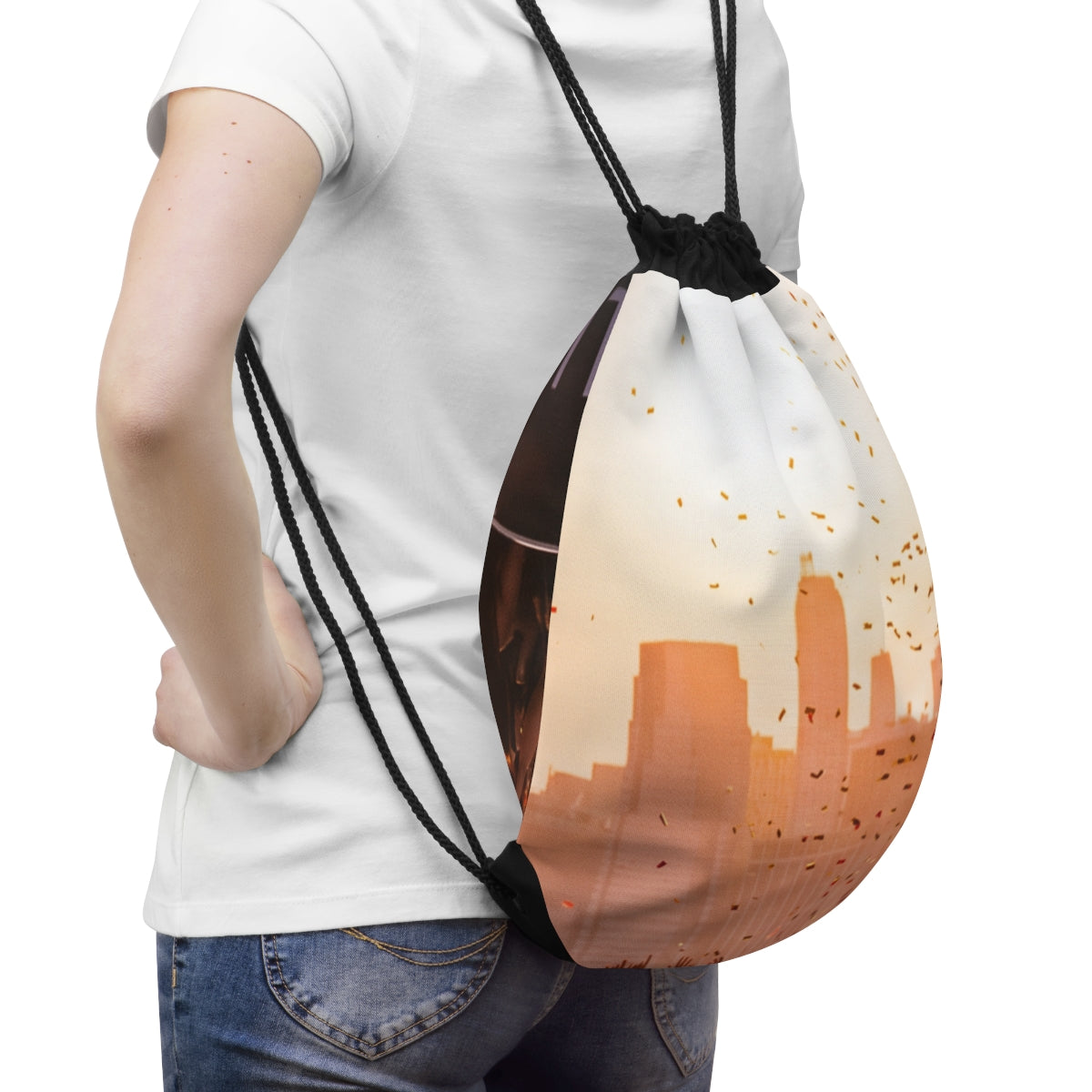 Drawstring Bag - City Lights Festival | Echovira Gallery