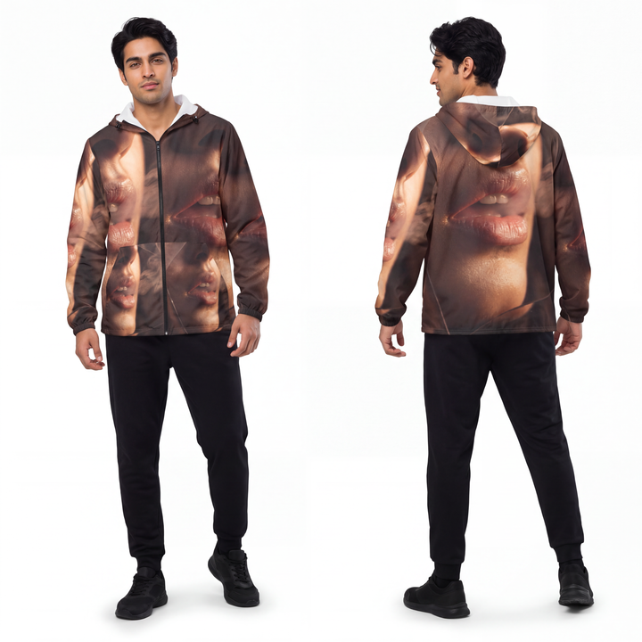 Men's Windbreaker Jacket - Veiled Whispers