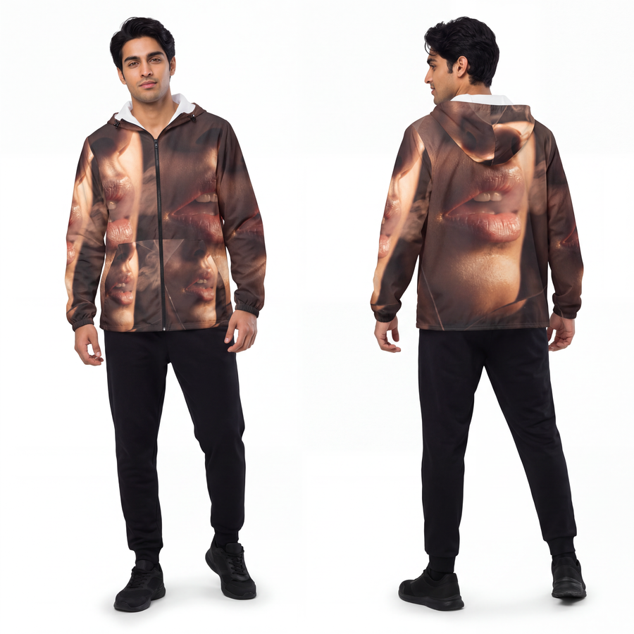 Men's Windbreaker Jacket - Veiled Whispers