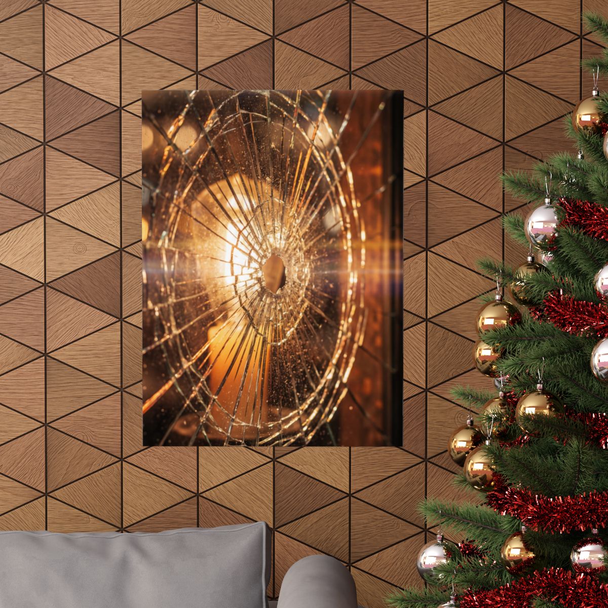 Matte Vertical Posters - Shattered Radiance Glass Art (8×10...