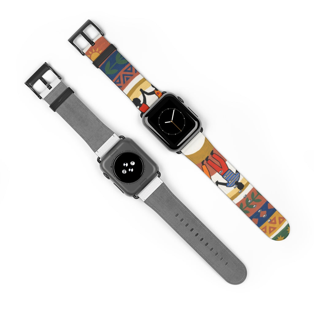 Apple Watch Band - Unity Mandala Folk Art | Echovira Gallery