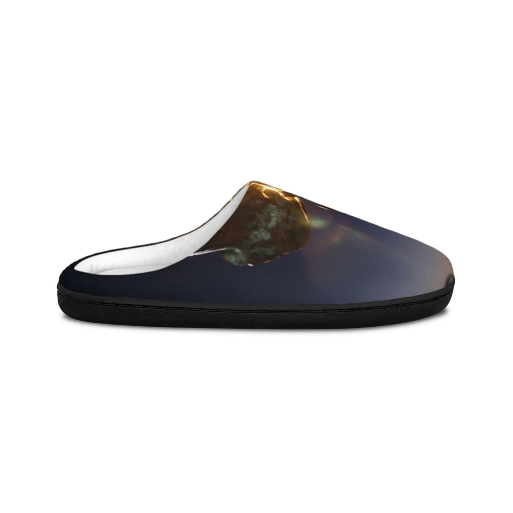 Women's Indoor Slippers with Bronze Sculpture Art
