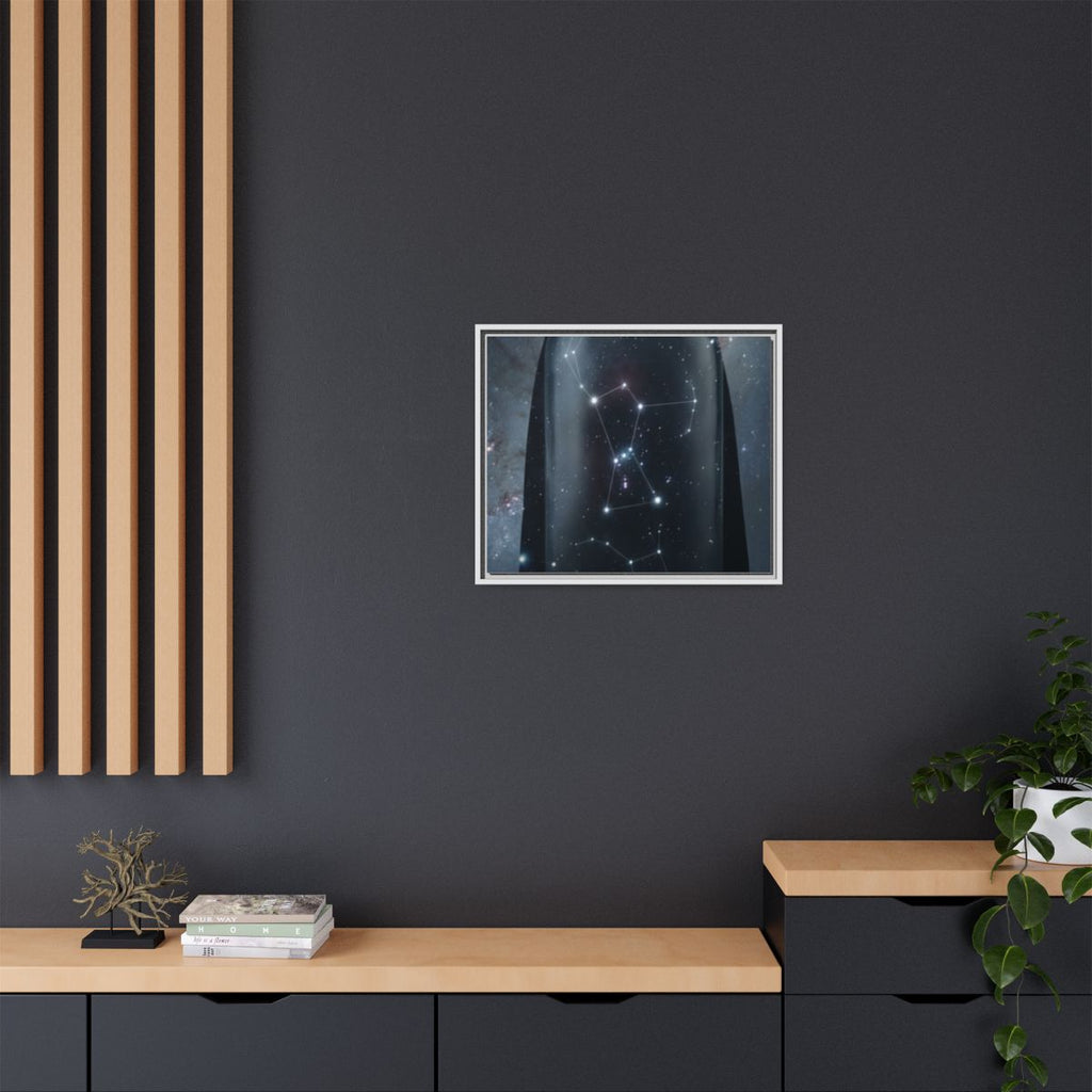 Framed Matte Canvas - Cosmic Sentinel — White / 1.25" (10×8...