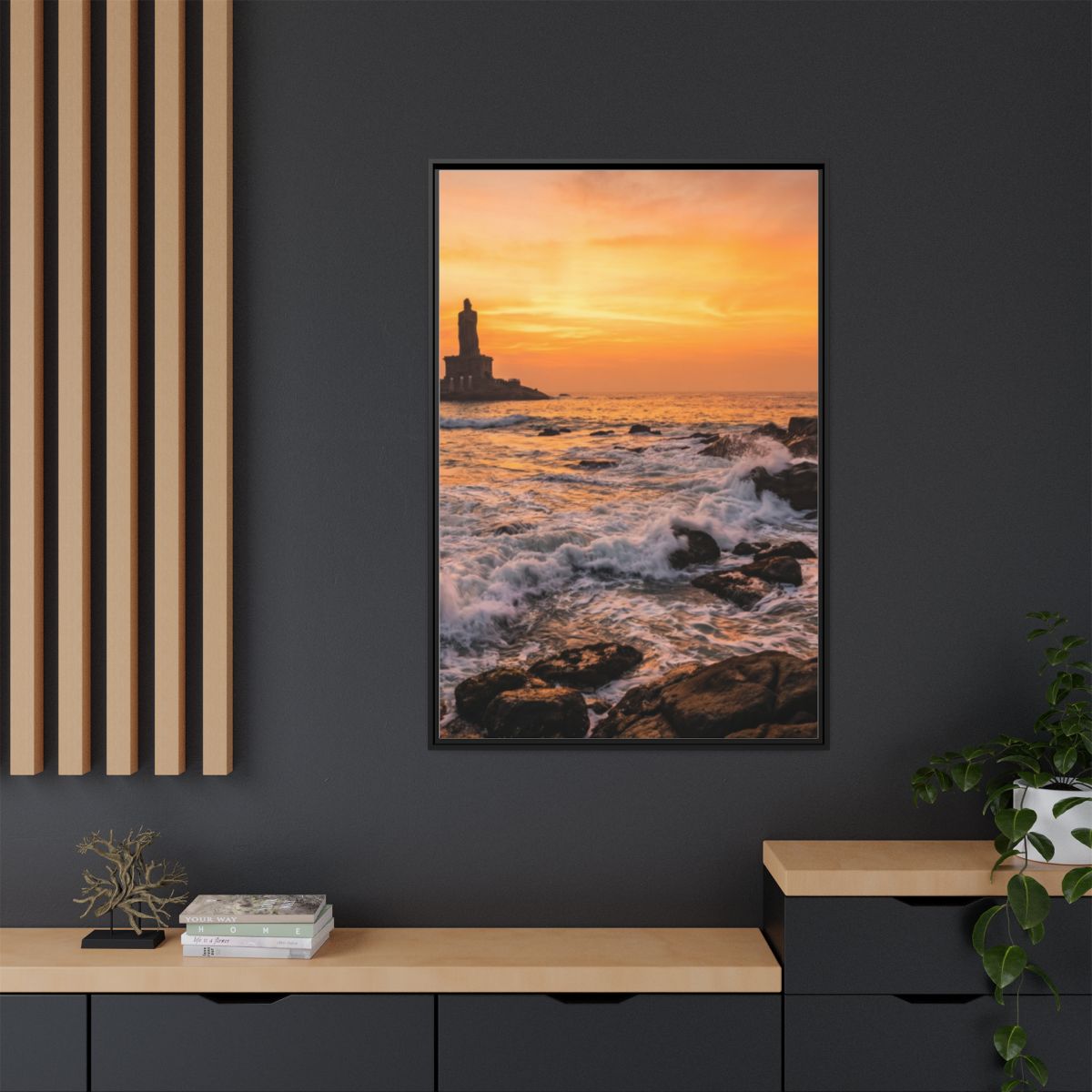 Framed Matte Canvas - Majestic Golden Coast
