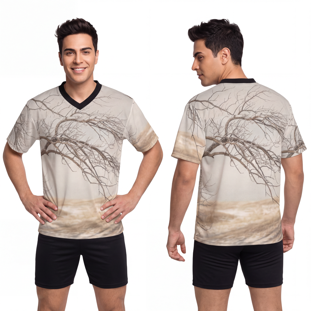 Men's Unisex Football Jersey - Silent Branches Winter... |...