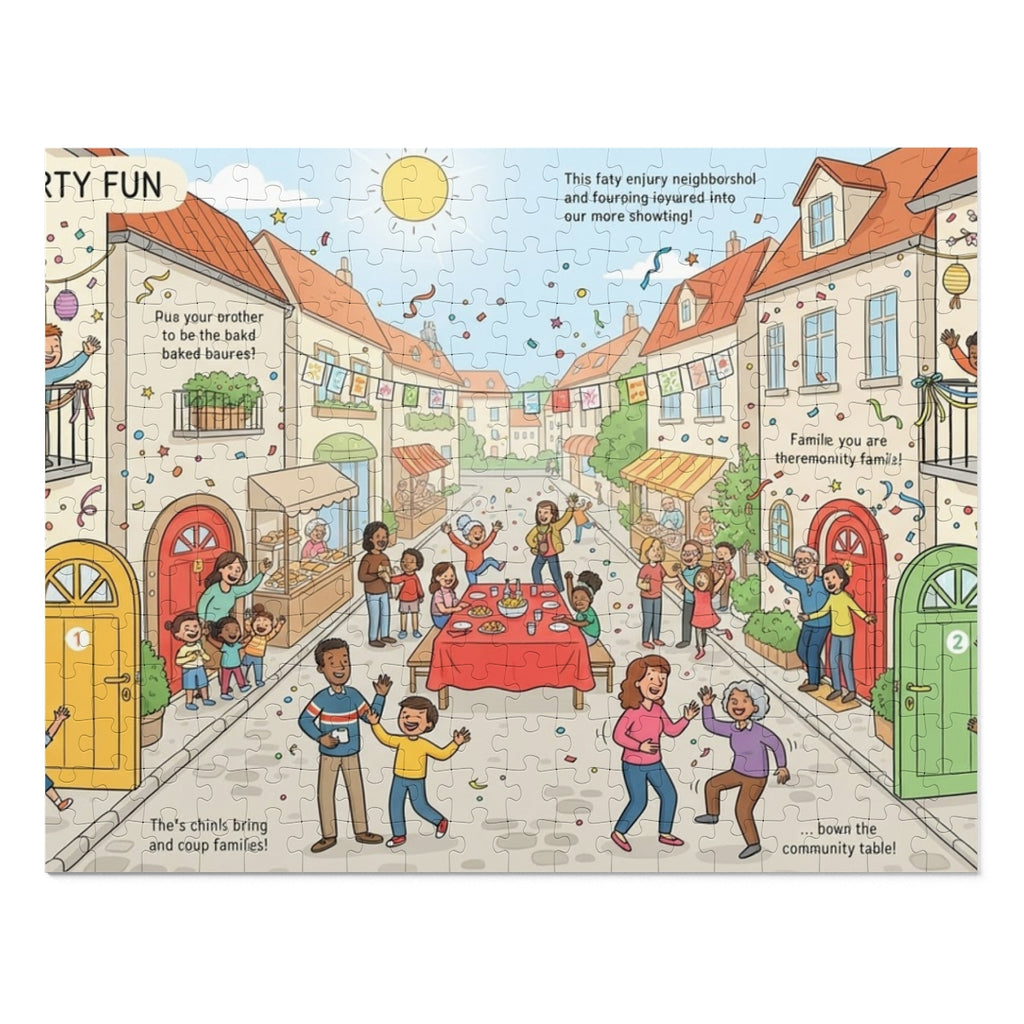 Jigsaw Puzzle with Tin - Street Party Fun Storybook... |...