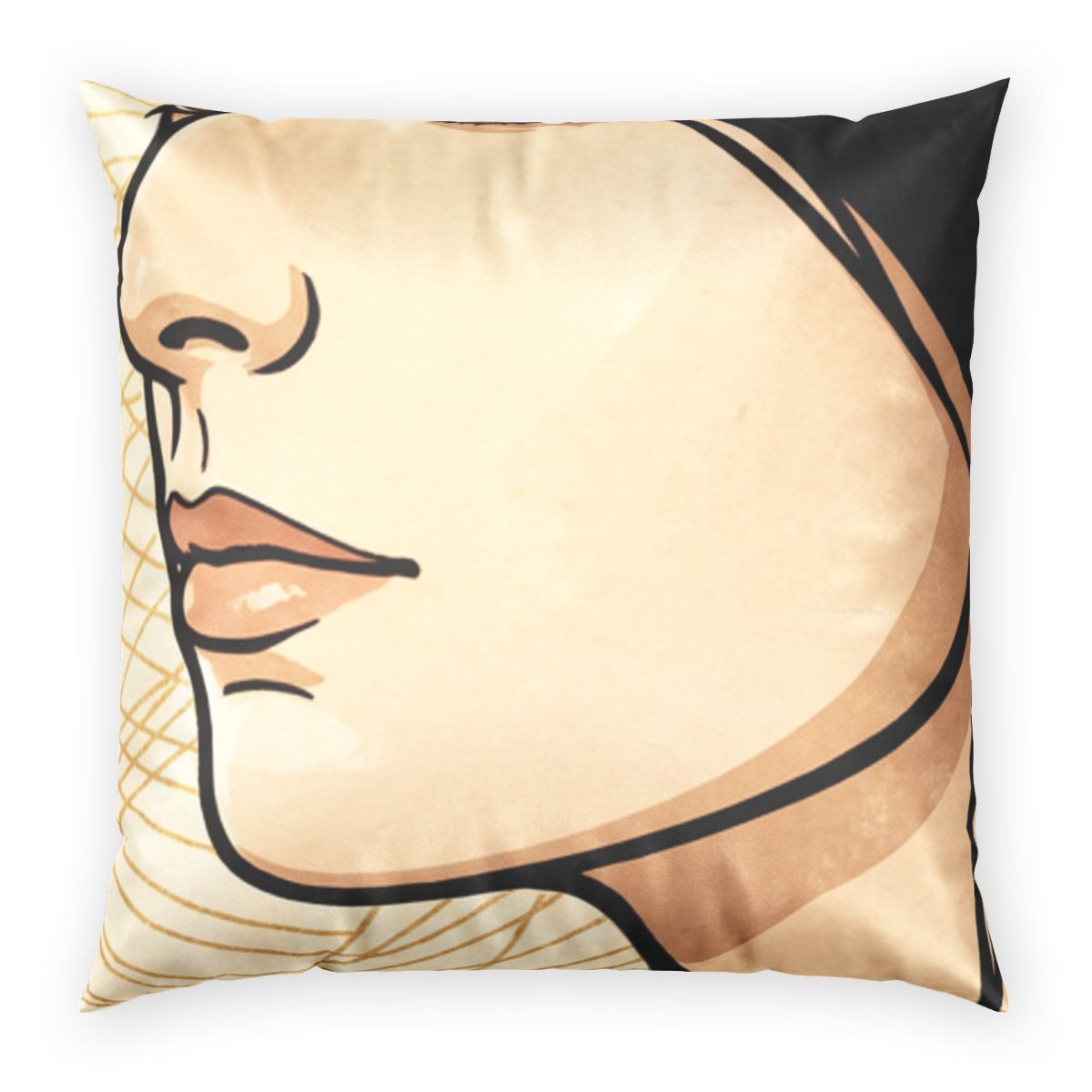 Poly Velvet Pillow - Modern Muse Cushion | Echovira Gallery
