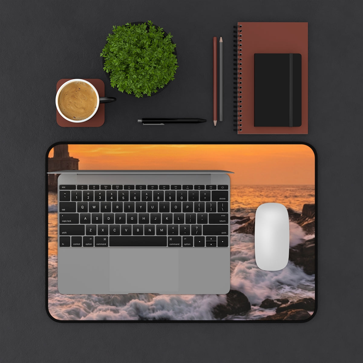 Desk Mat - Serene Ocean Workspace