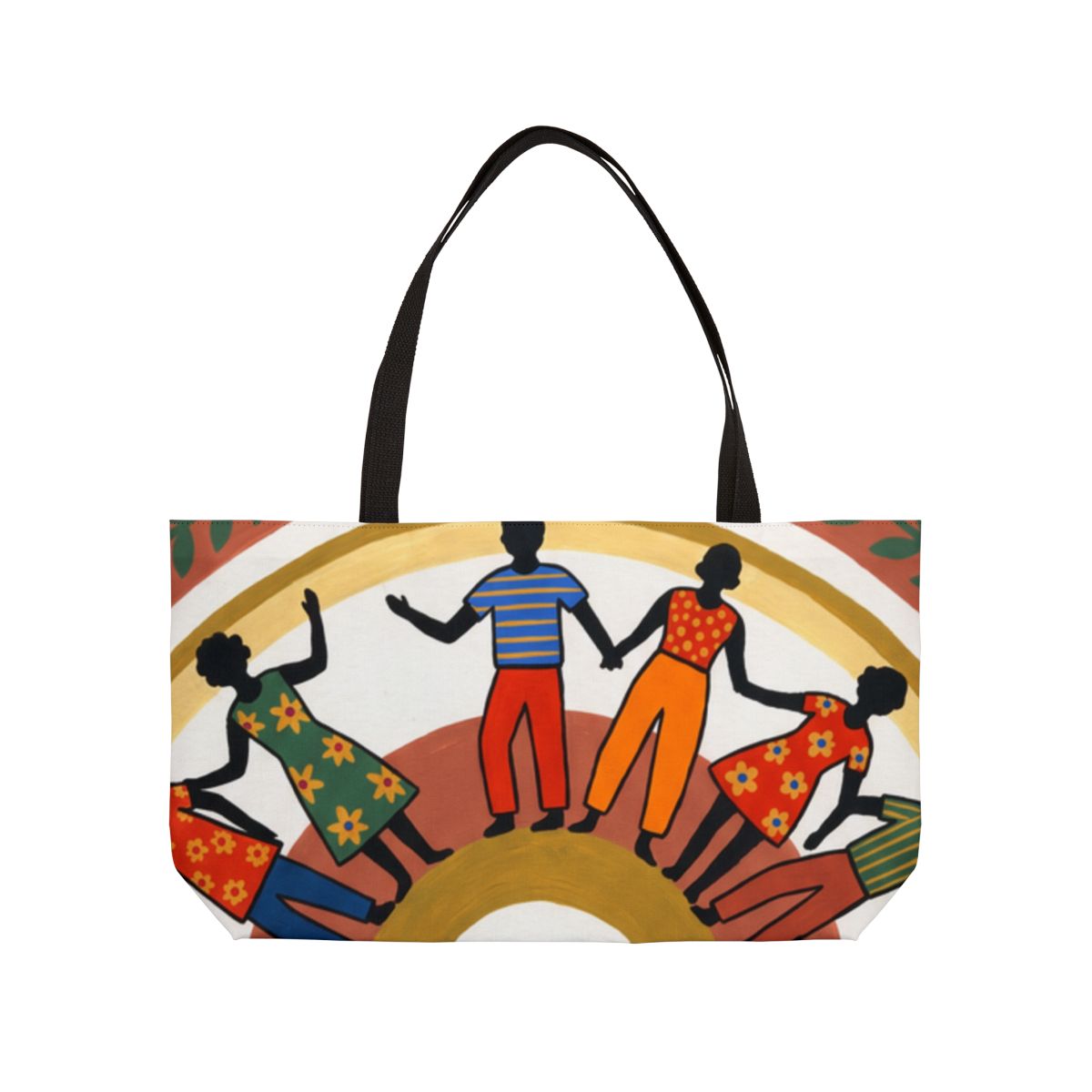 Weekender Tote Bag - Unity Mandala Folk Art | Echovira...