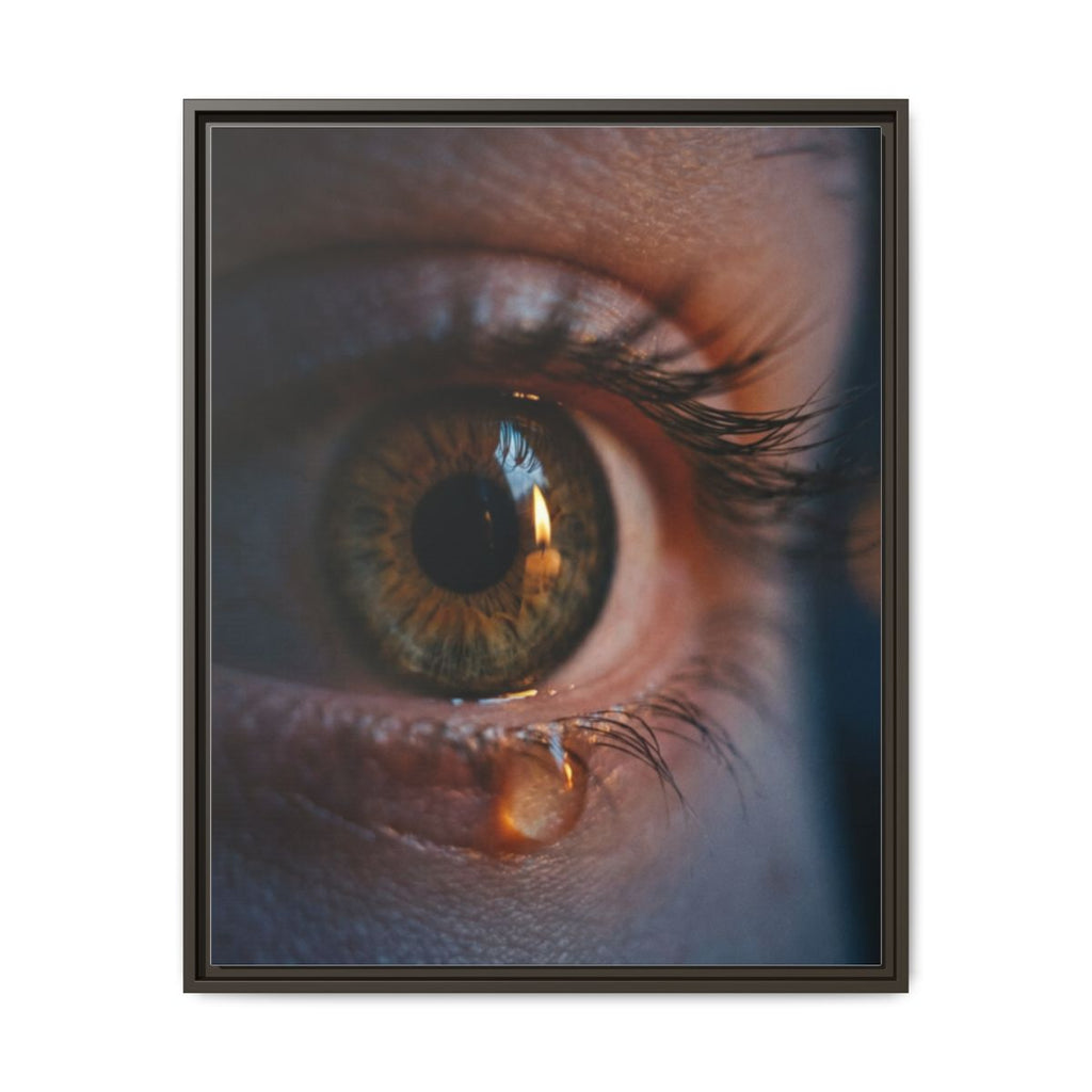 Matte Canvas, Framed - Luminous Tear