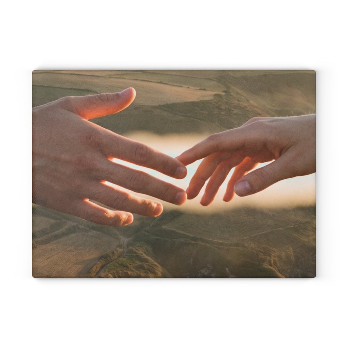 Glass Cutting Board - The Infinite Touch | Ethereal Coastal...