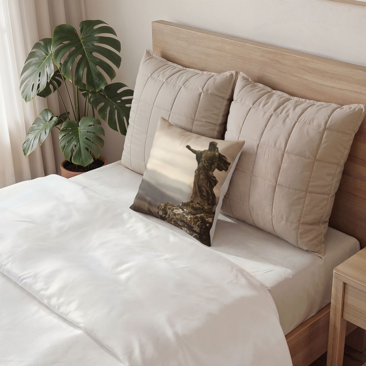 Poly Velvet Pillow - Sacred Summit | Echovira Gallery