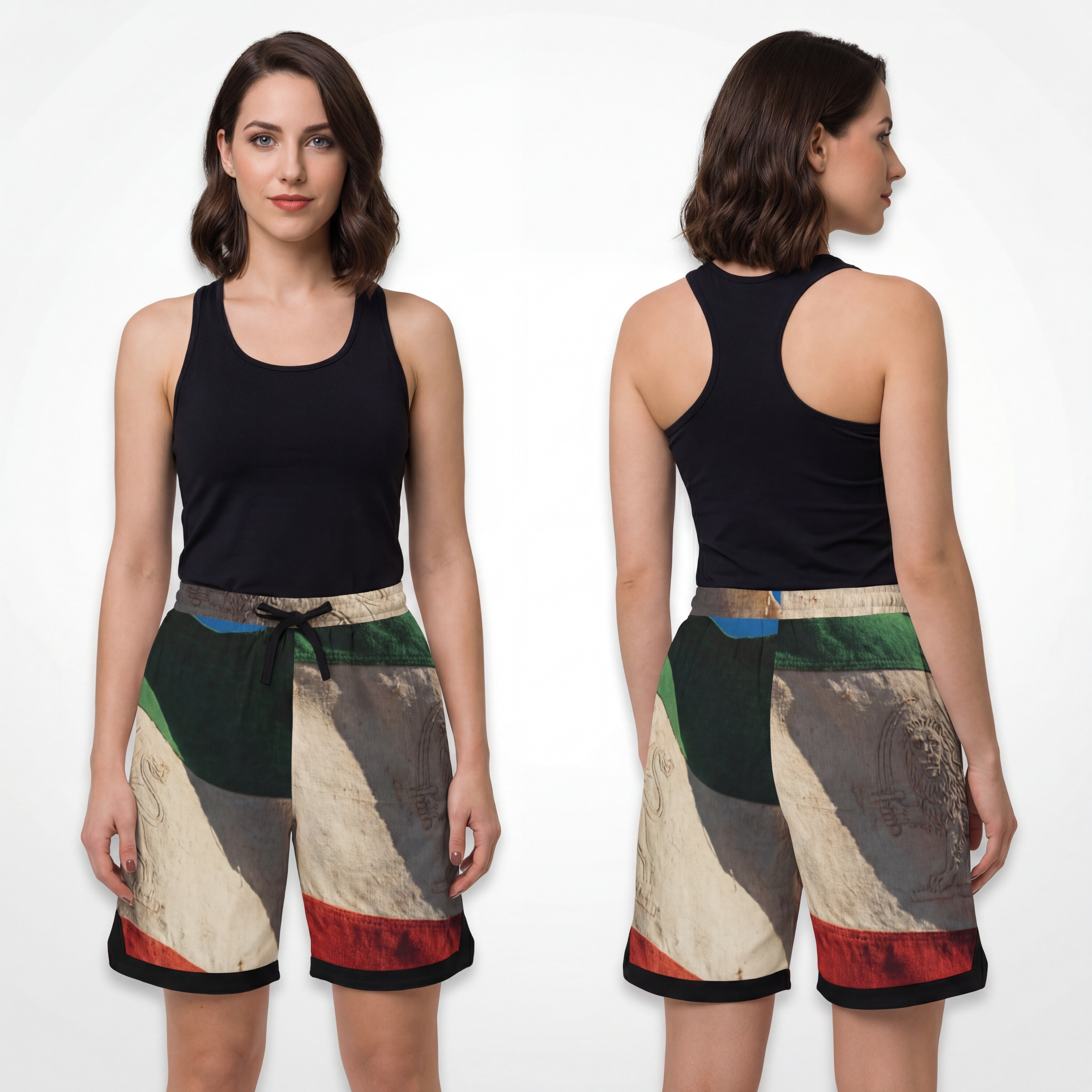 Basketball Rib Shorts - Flag