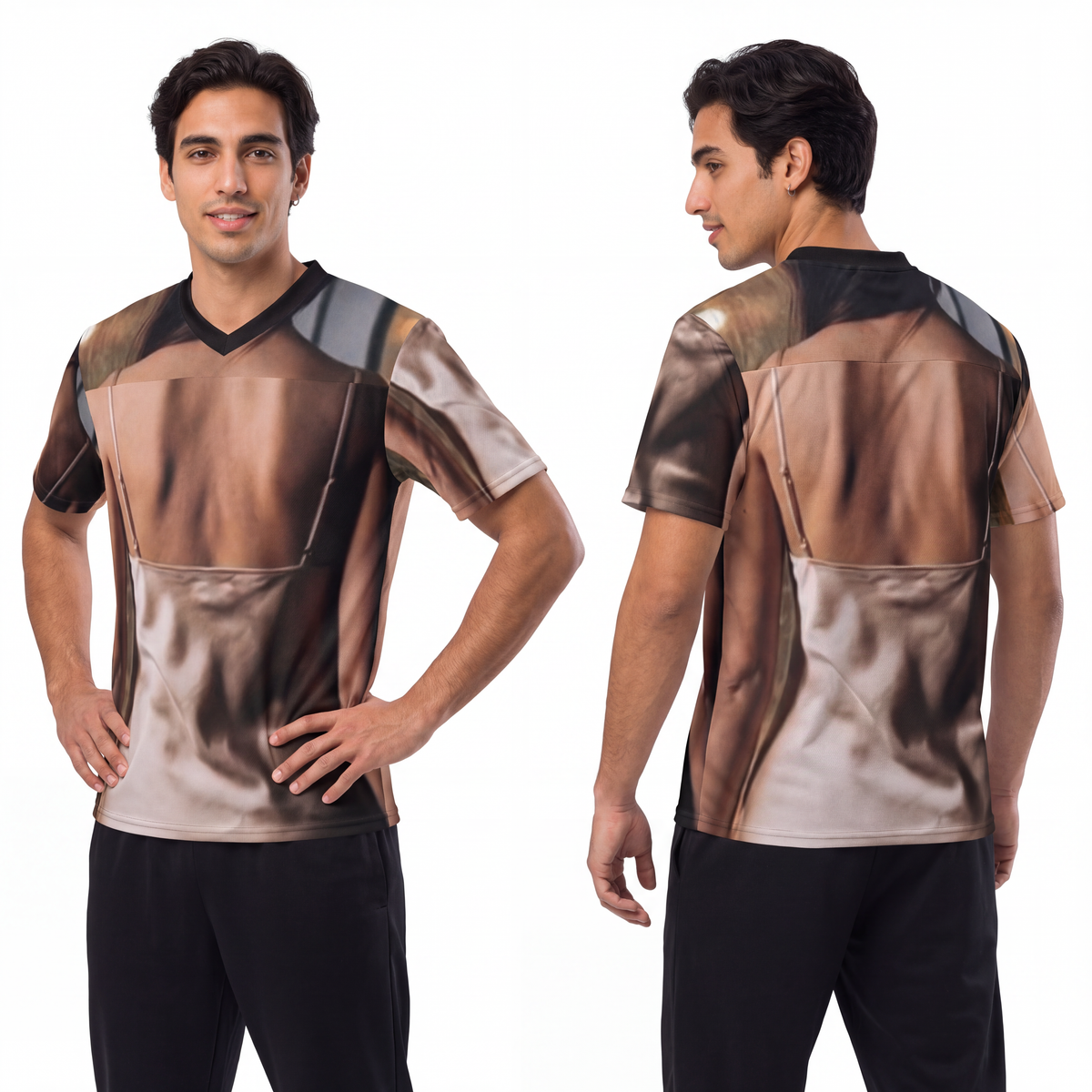 Men's Football Jersey - Shimmering City Grid | Echovira...
