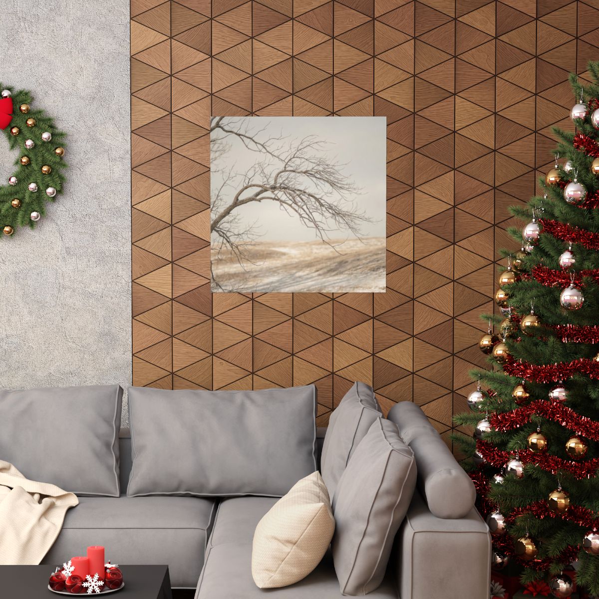 Matte Vertical Posters - Winter Branch Solitude Landscape......