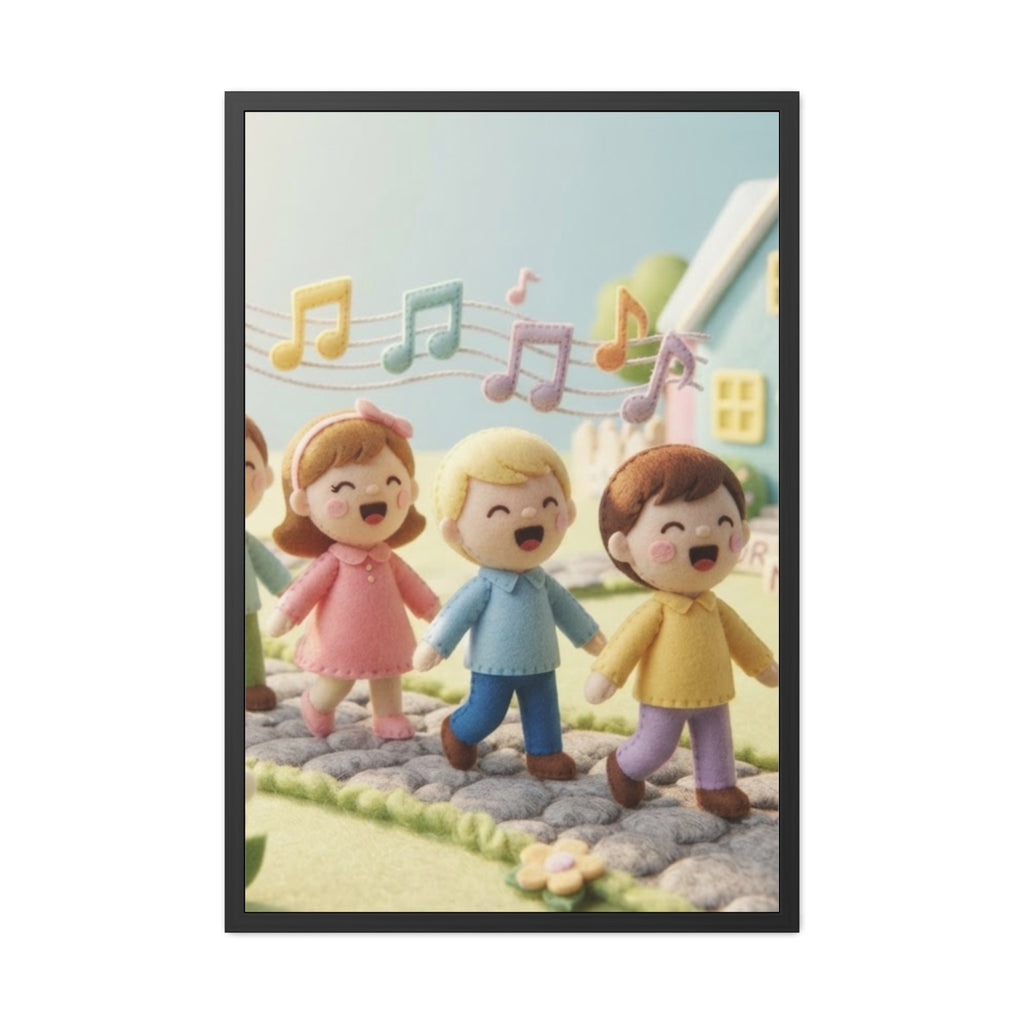 Framed Poster - Melody Lane Journey — Portrait (8×12, 9×11...