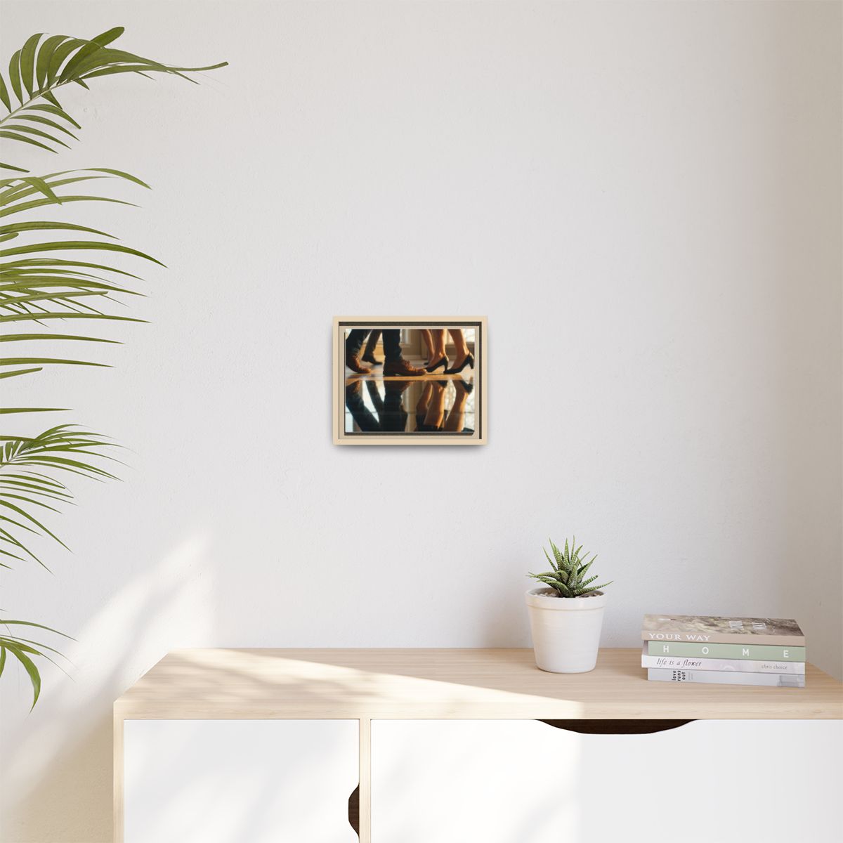 Matte Canvas, Framed - Golden Hour Reflections Cinematic Art...