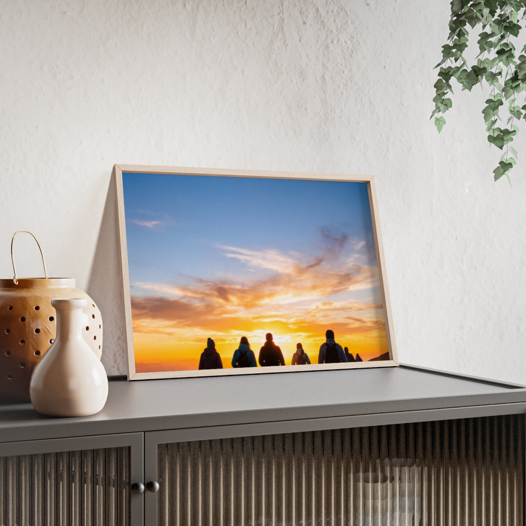 Posters with Wooden Frame - Sunrise Journey