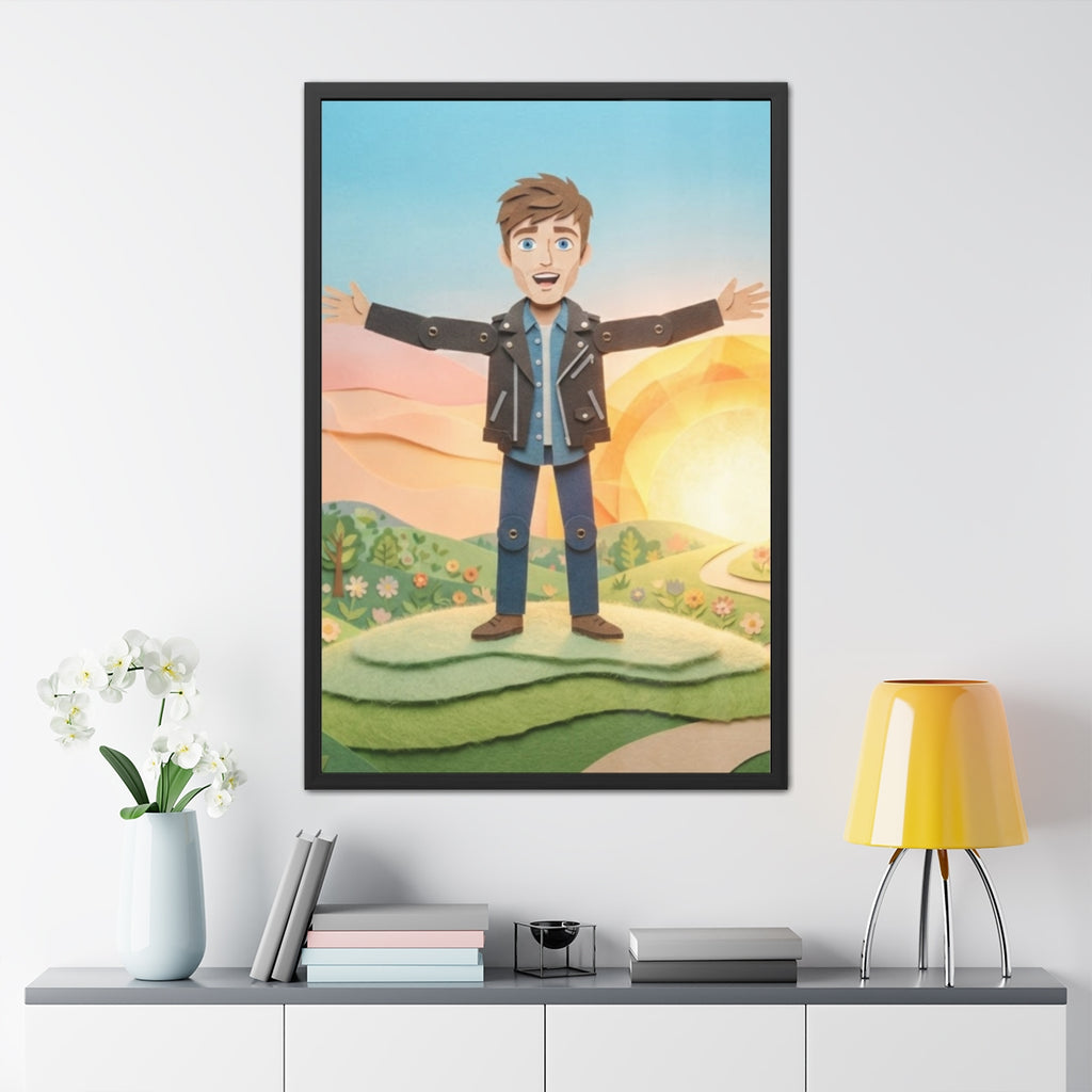 Framed Poster - Sunny Meadow Panorama (8×12, 9×11, 11×14......