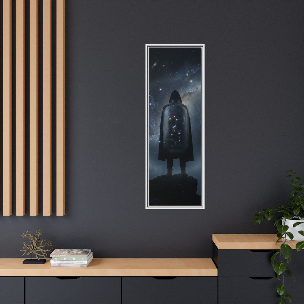 Framed Matte Canvas - Cosmic Sentinel — White / 1.25" (8×10...
