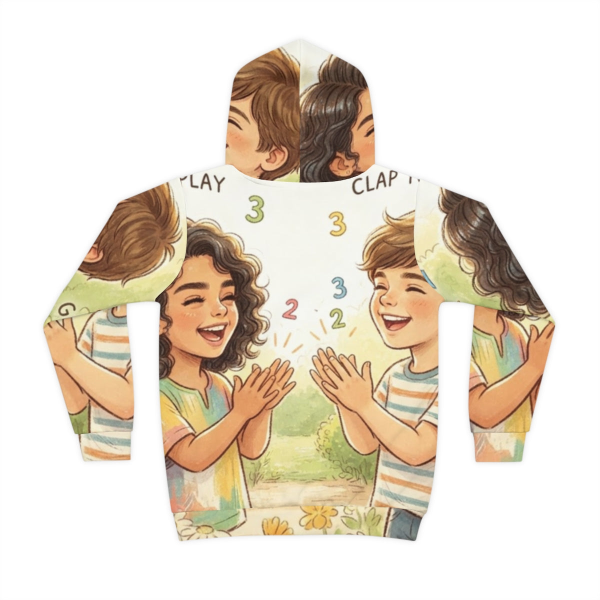Children's Hoodie - Garden Play Pals | Echovira Gallery