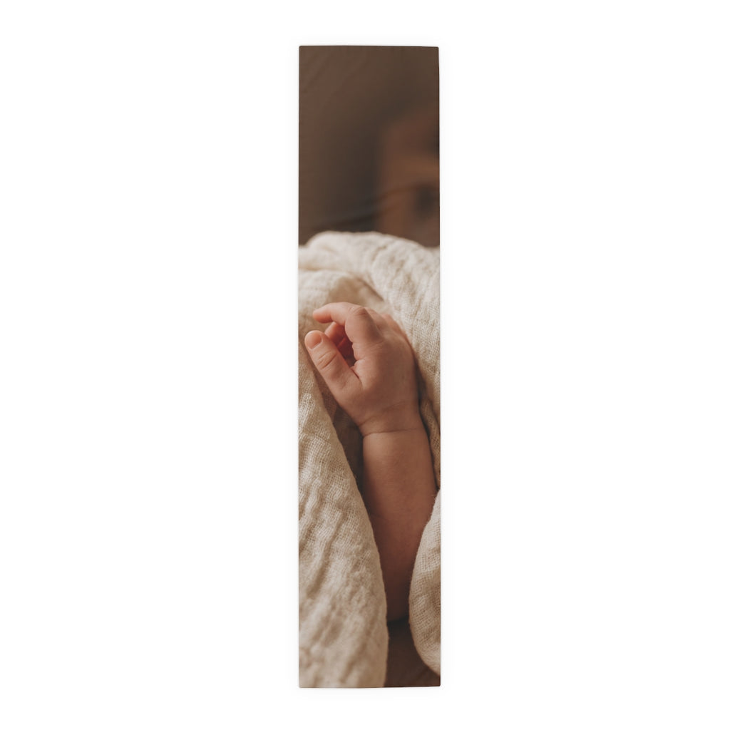 Table Runner - Organic Muslin Texture