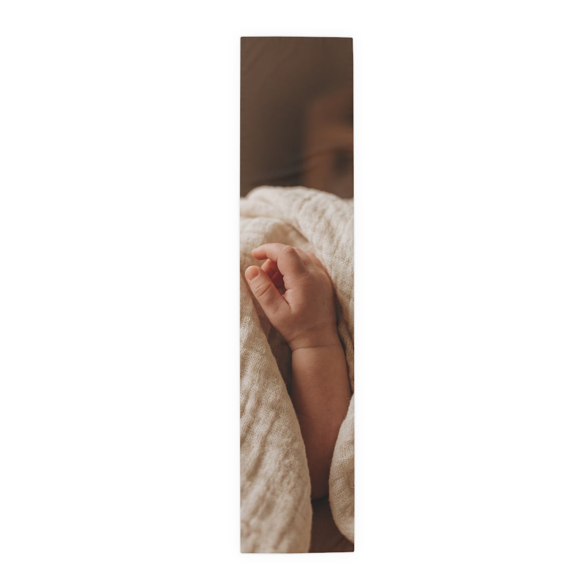 Table Runner - Organic Muslin Texture
