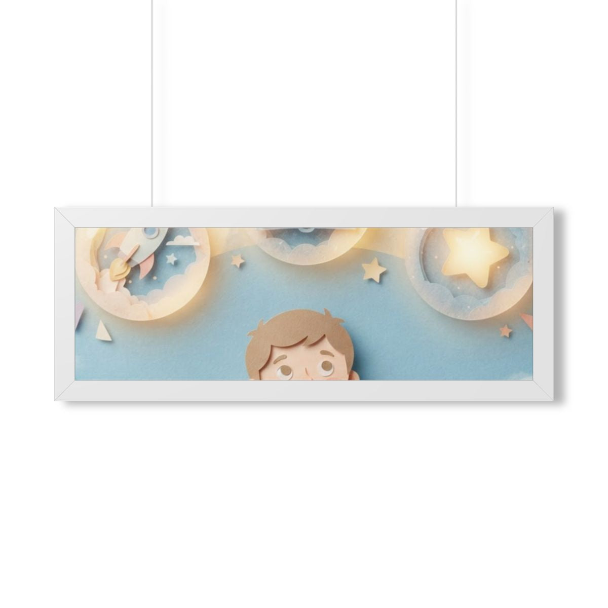 Framed Horizontal Poster - Sky Wonder — White (14×11, 16×12...