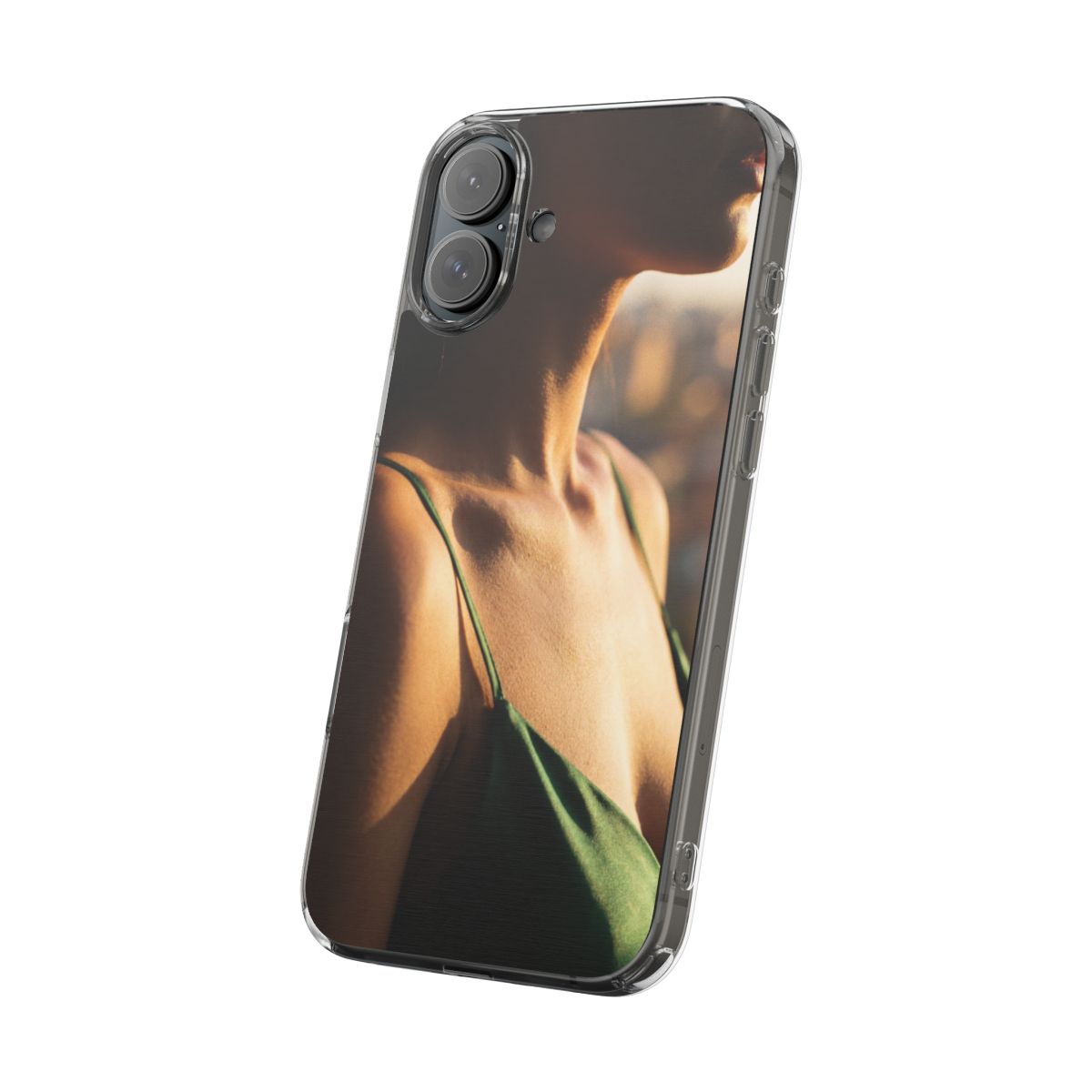 Clear Impact-Resistant Cases - Clear Phone Case - Emerald...