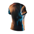 Women's Cut & Sew Tee - Neon Horizon Portrait | Echovira...