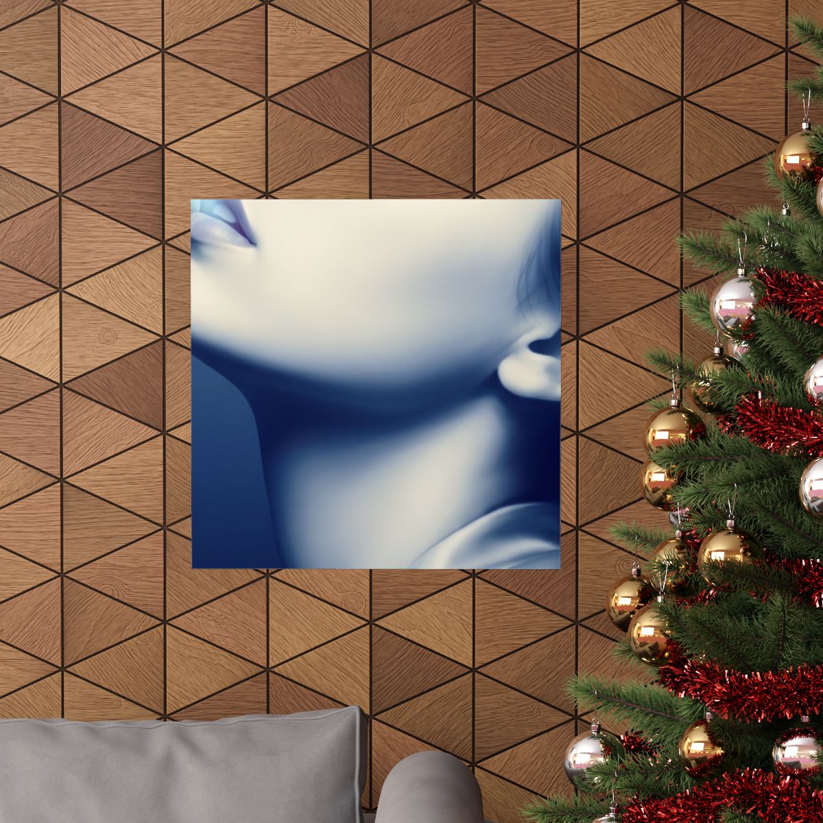 Matte Vertical Poster - Ethereal Blue Somnium Portrait (8×10...