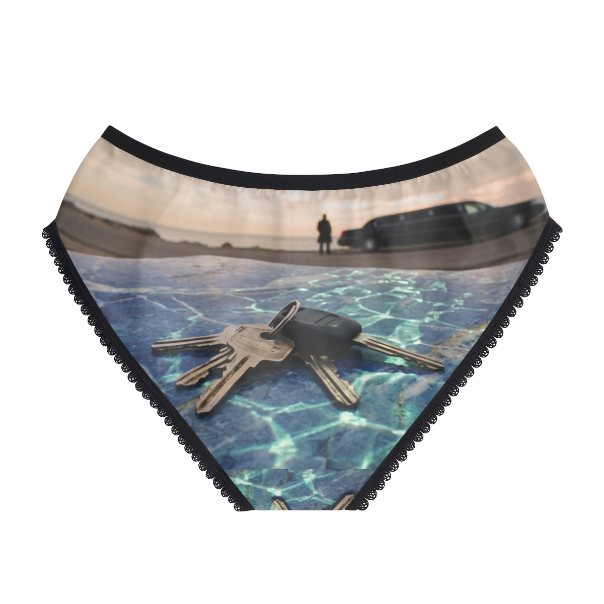 Women's Briefs - Blue Marble Shoreline | Echovira Gallery