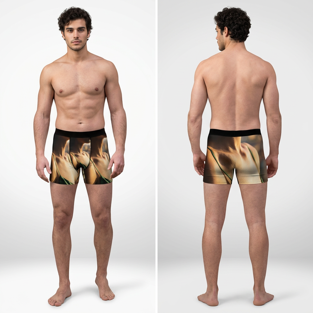 Men's Boxer Briefs - Golden Hour Edge