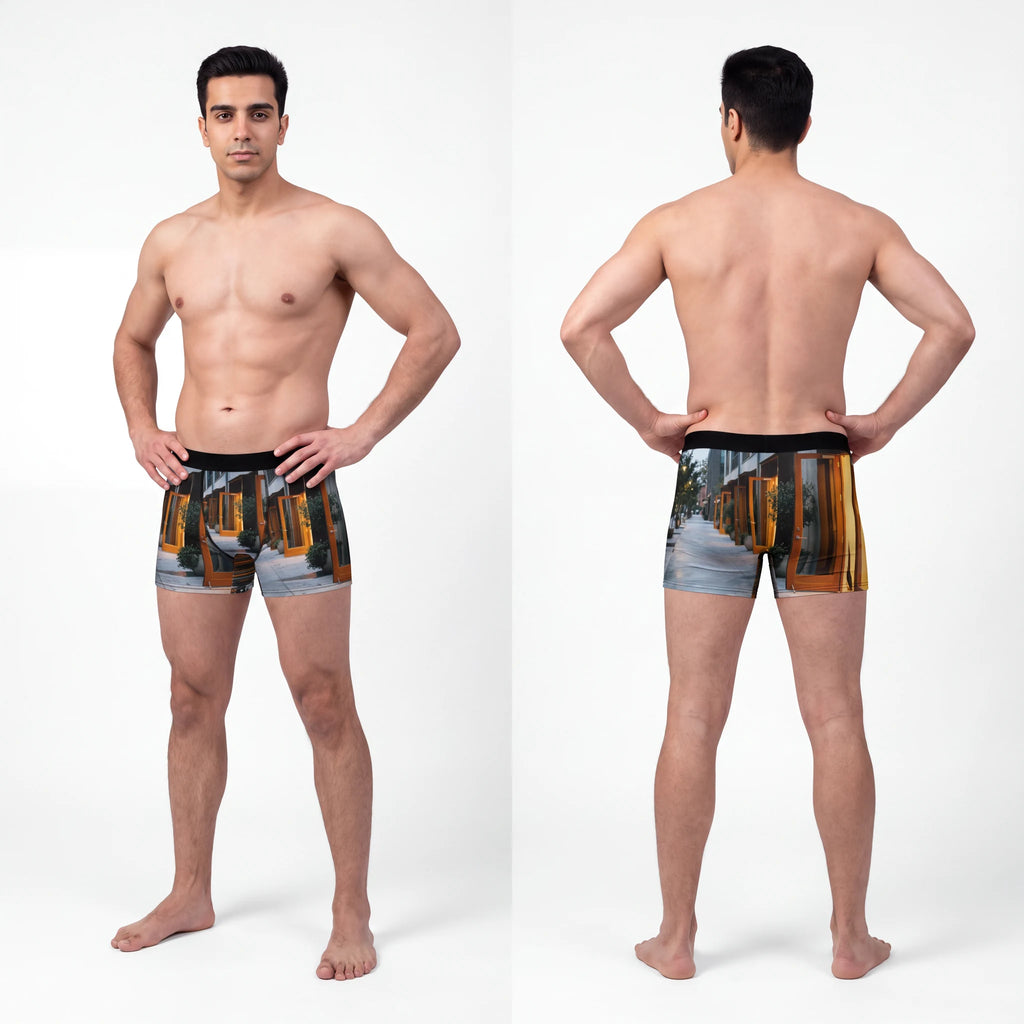 Men's Boxer Briefs - Twilight Promenade | Echovira Gallery