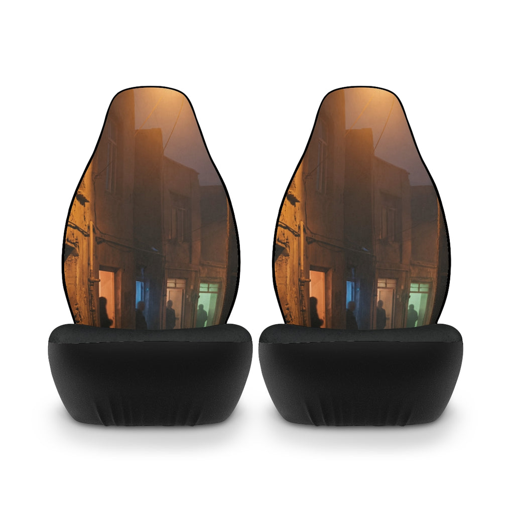 Polyester Car Seat Covers - Shadowed Alleyway Mystery Art......