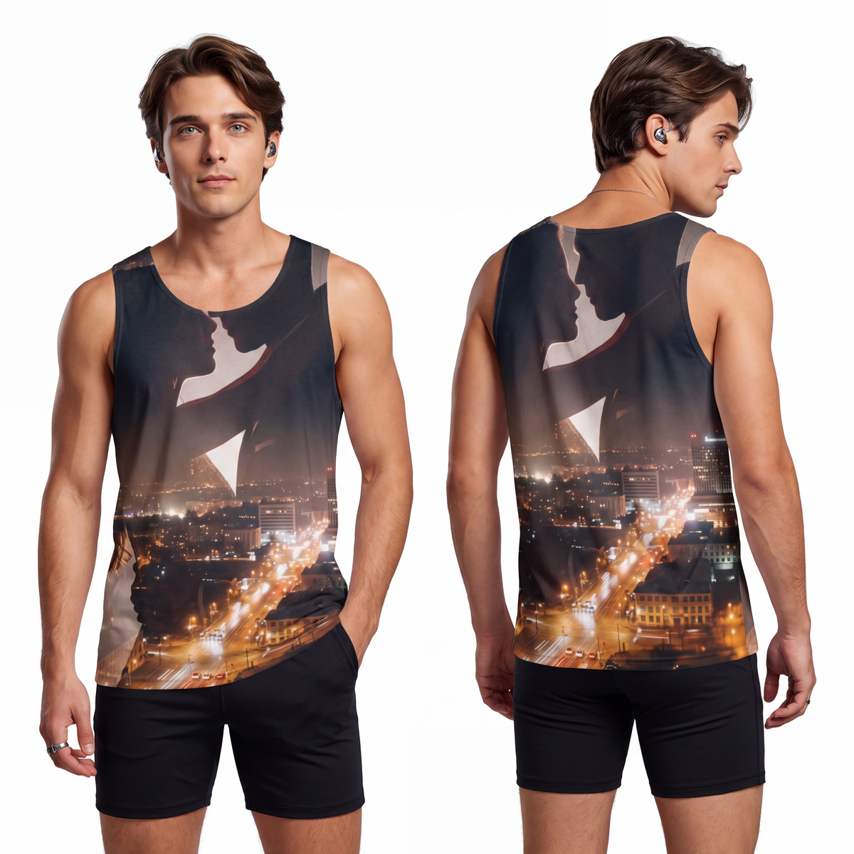 Men's Tank - Metropolitan Lovers Silhouette | Echovira...