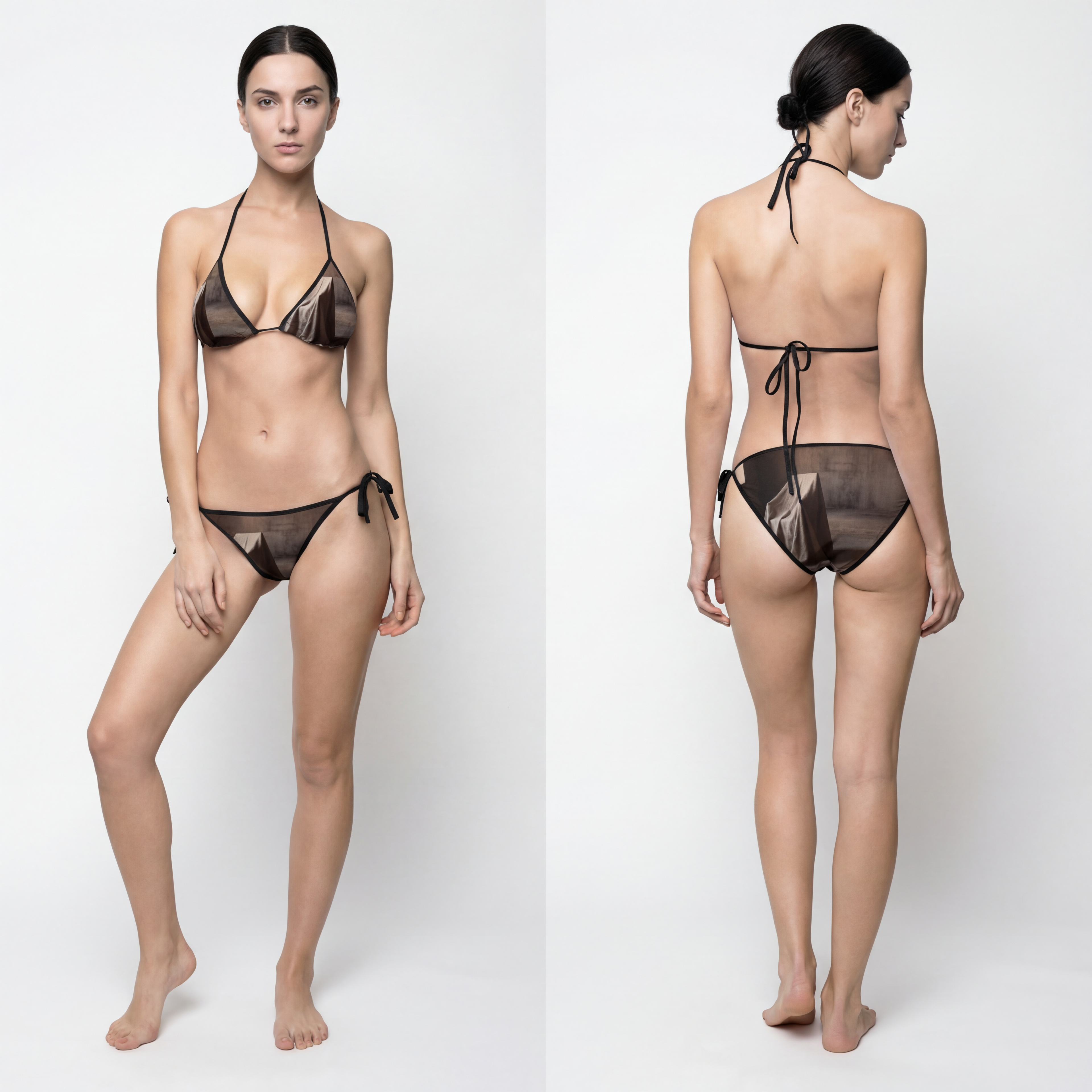 Women's Bikini Swimsuit - Concrete Splash
