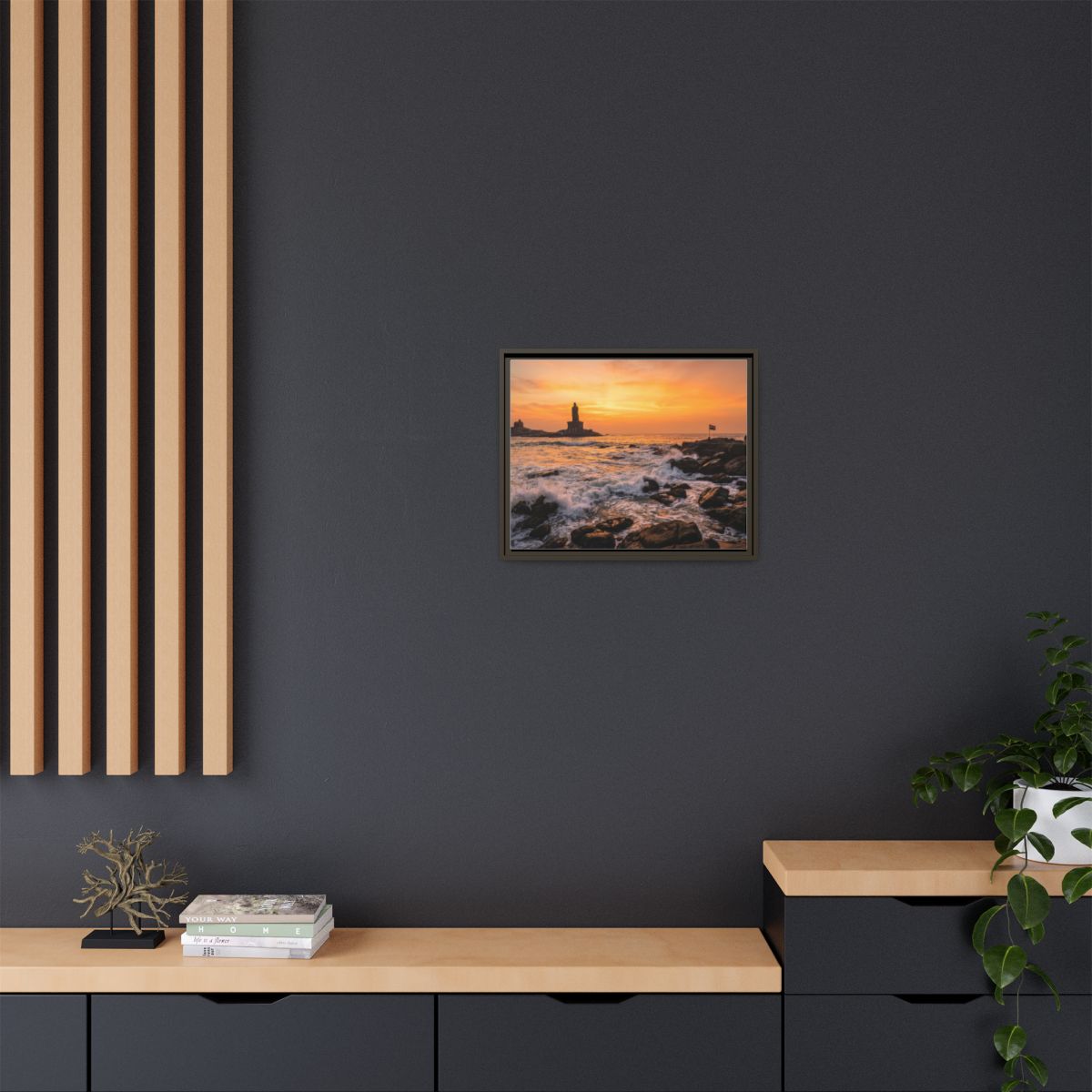 Framed Matte Canvas - Majestic Golden Coast