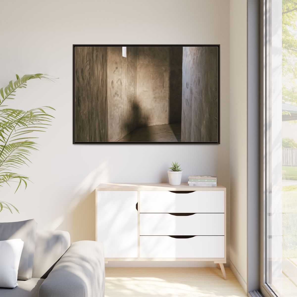 Matte Canvas, Framed - Shadows of the Citadel moody... |...