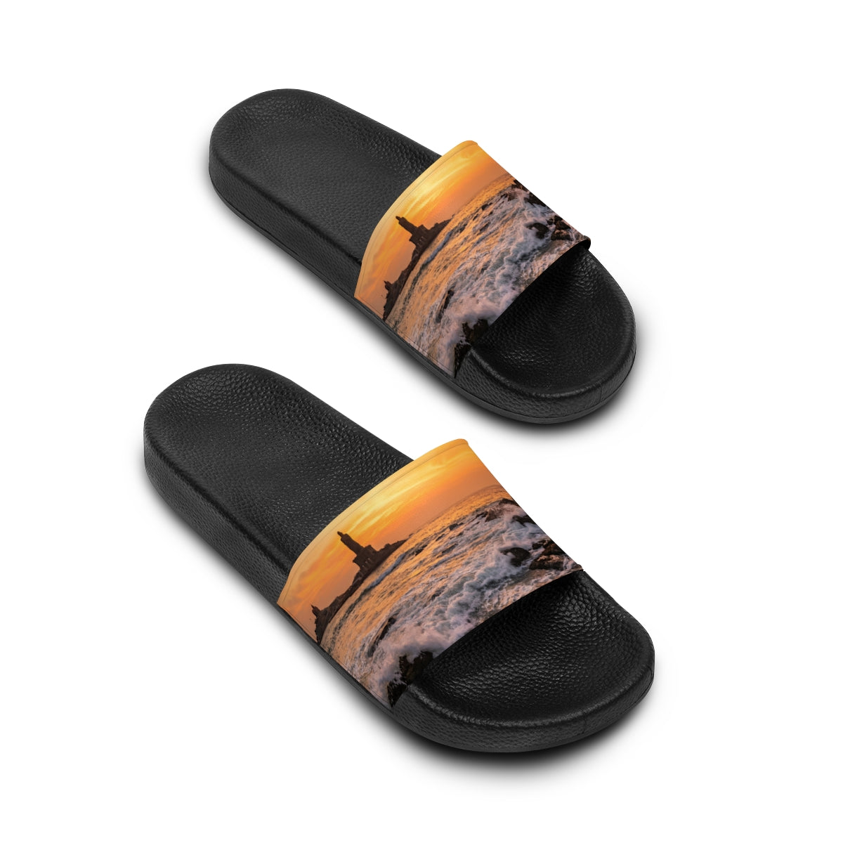Women's Slide Sandals - Golden Dawn Vibes