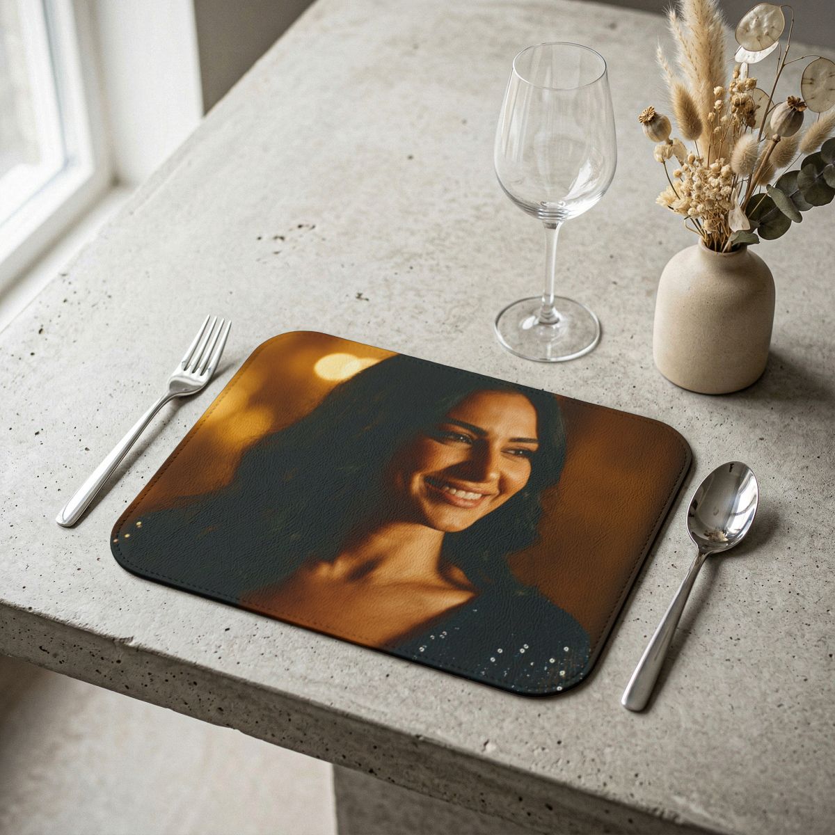 Leather Placemat - Golden Dining