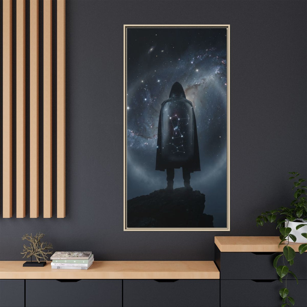 Framed Matte Canvas - Cosmic Sentinel — Natural / 1.25"... |...