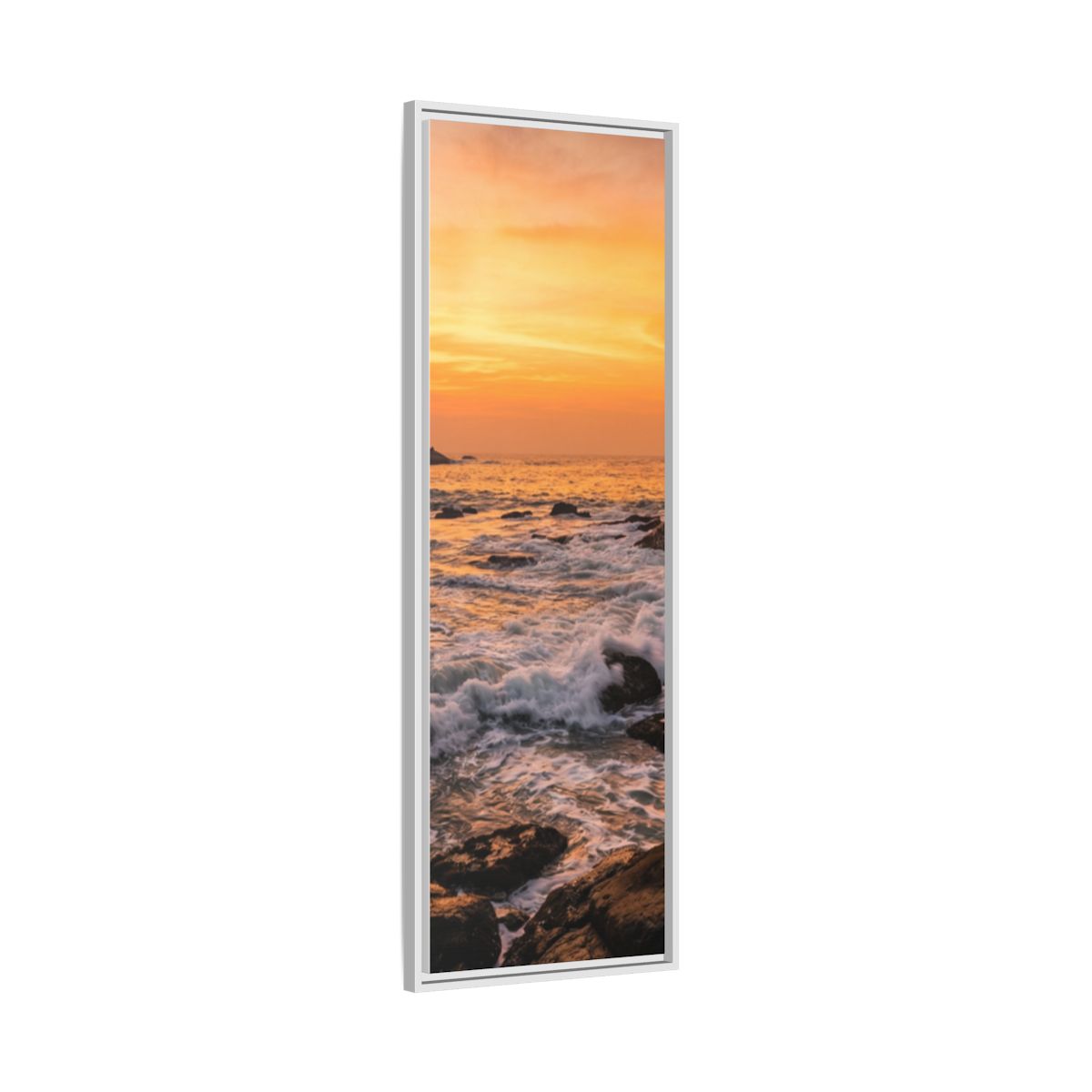 Framed Matte Canvas - Majestic Golden Coast