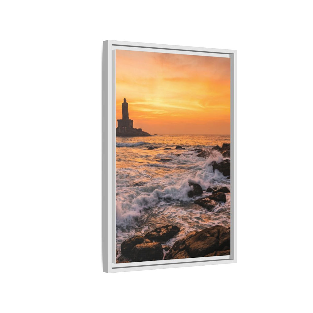 Framed Matte Canvas - Majestic Golden Coast