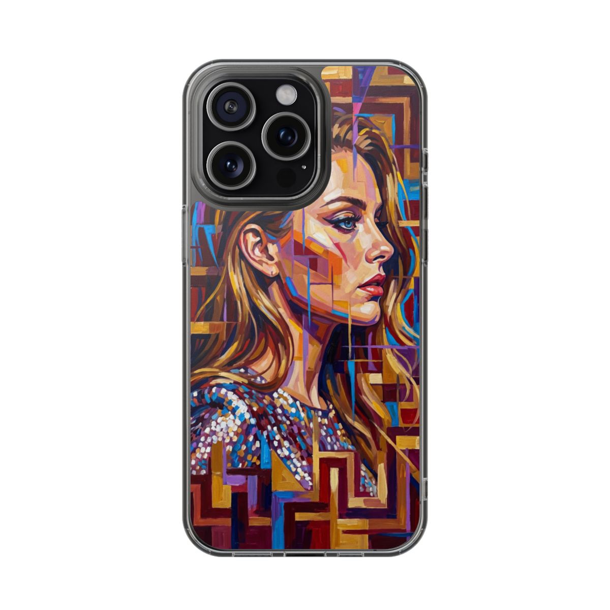Clear Impact-Resistant Case - Shattered Elegance | Echovira...