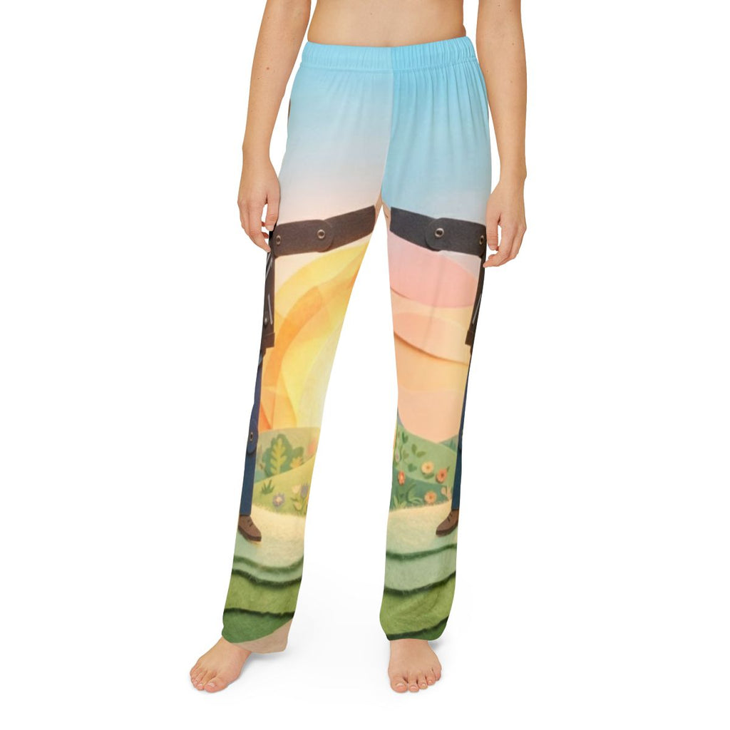 Kids Lounge Pants - Sunny Meadow Chill | Echovira Gallery